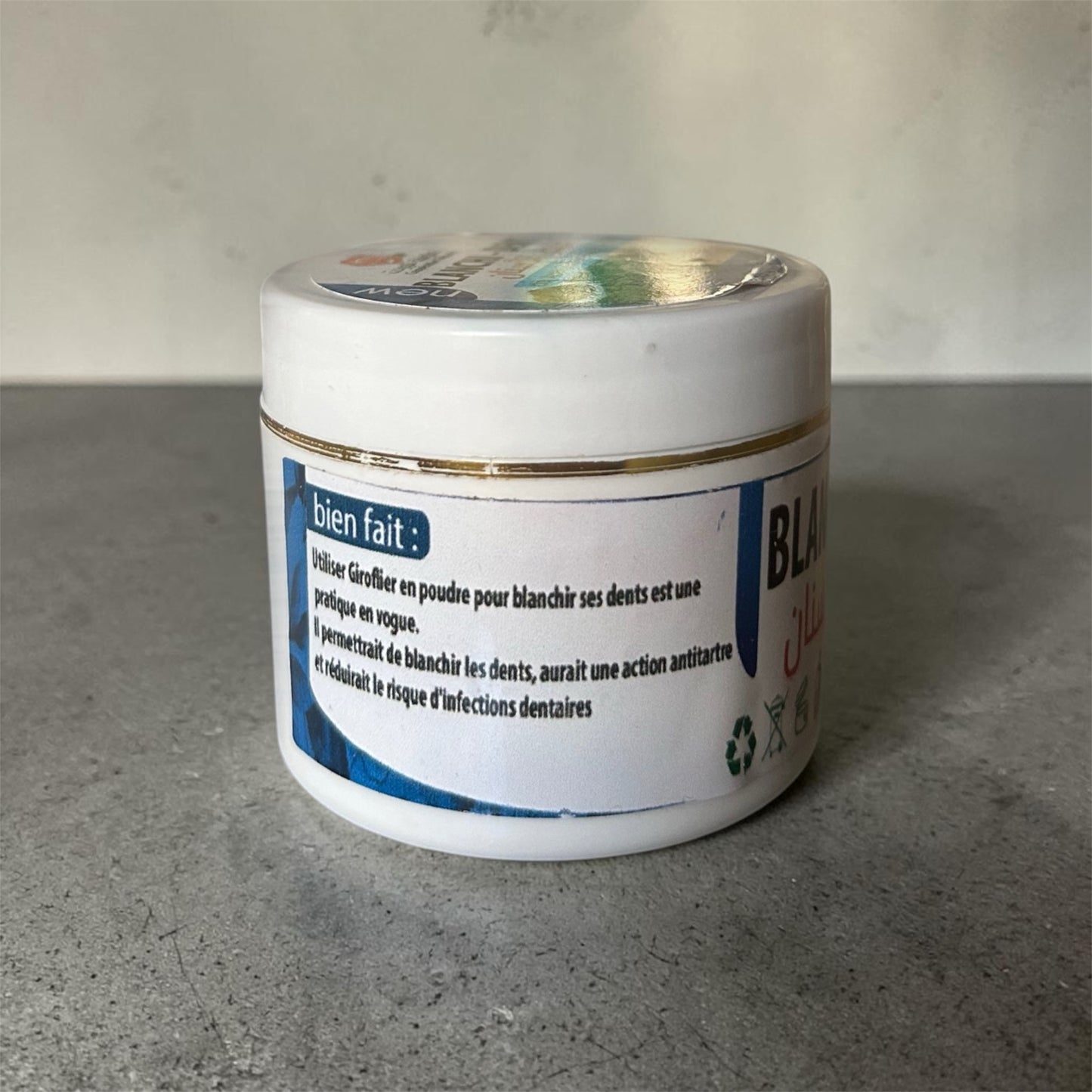 Blanchisseur dentaire naturel girofle poudre