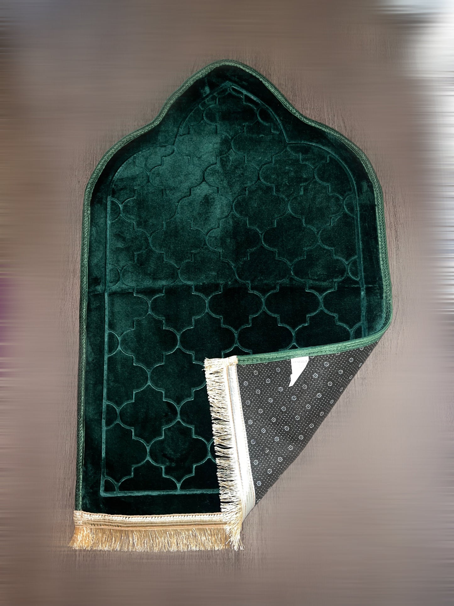 Tapis de prière dôme à personnaliser vert royal 💚