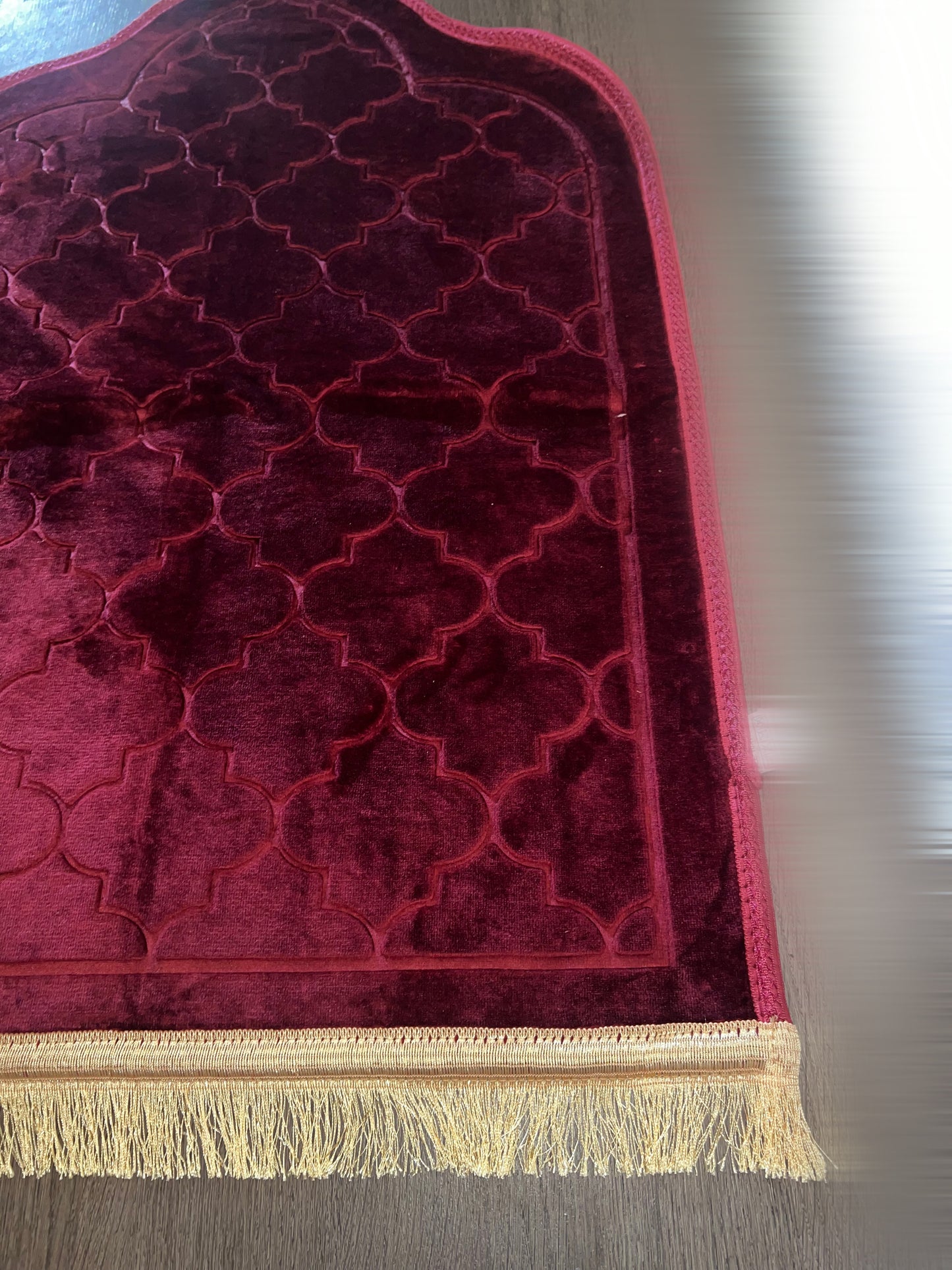 Tapis de prière dôme à personnaliser bordeaux 🥀