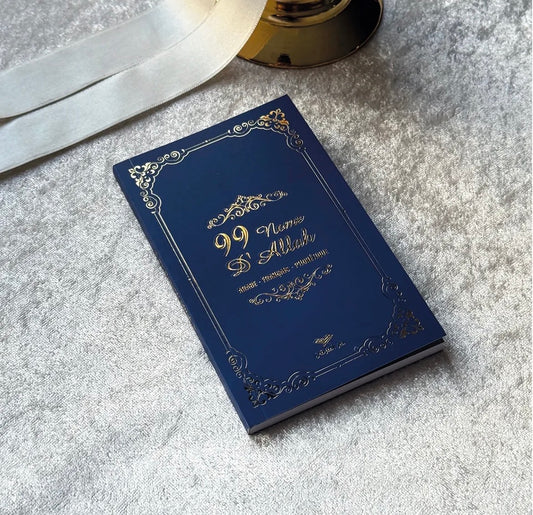 Livret les 99 Noms d’Allah en bleu ✨