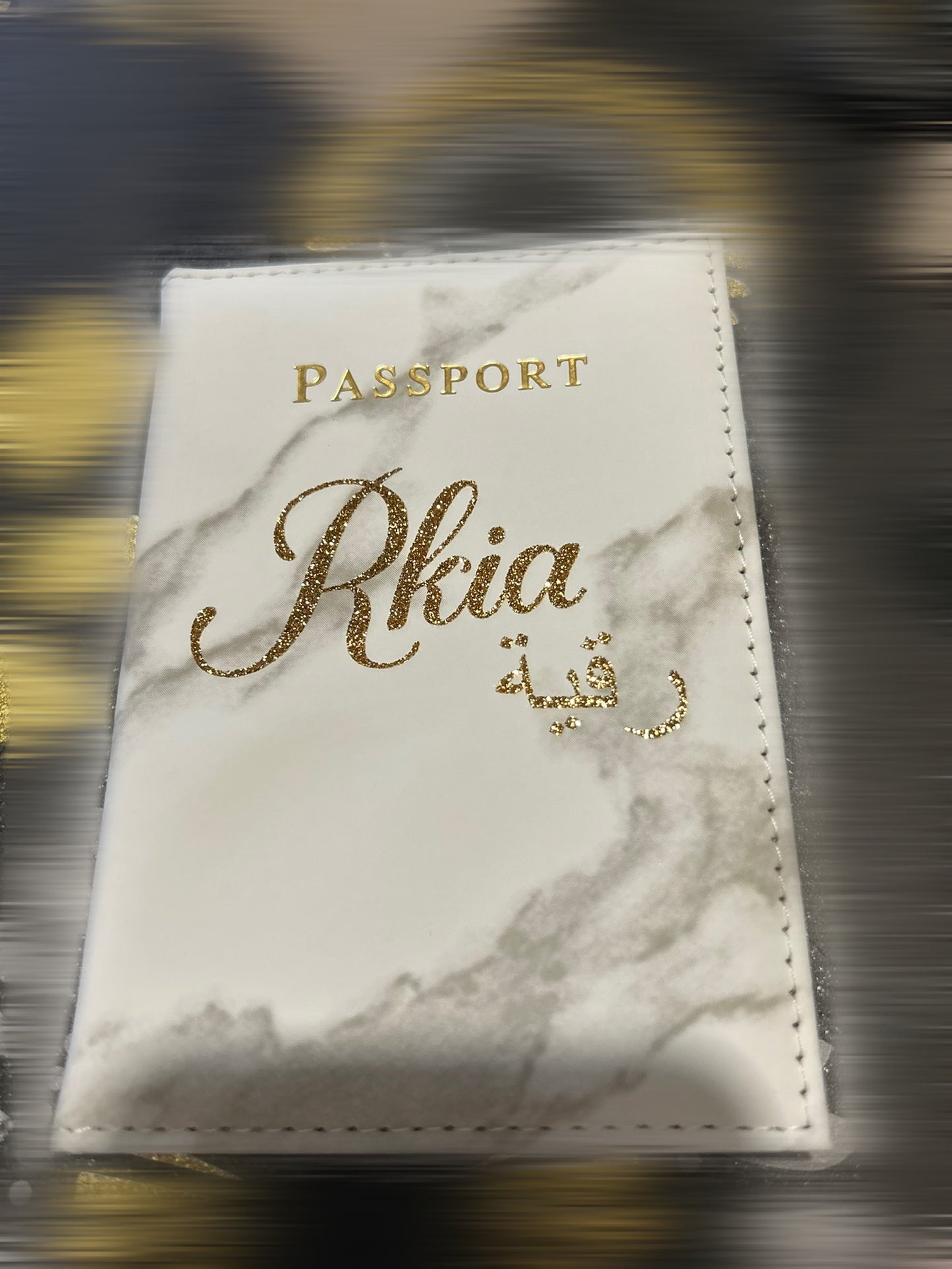 Protège passeport personnalisé blanc 🤍