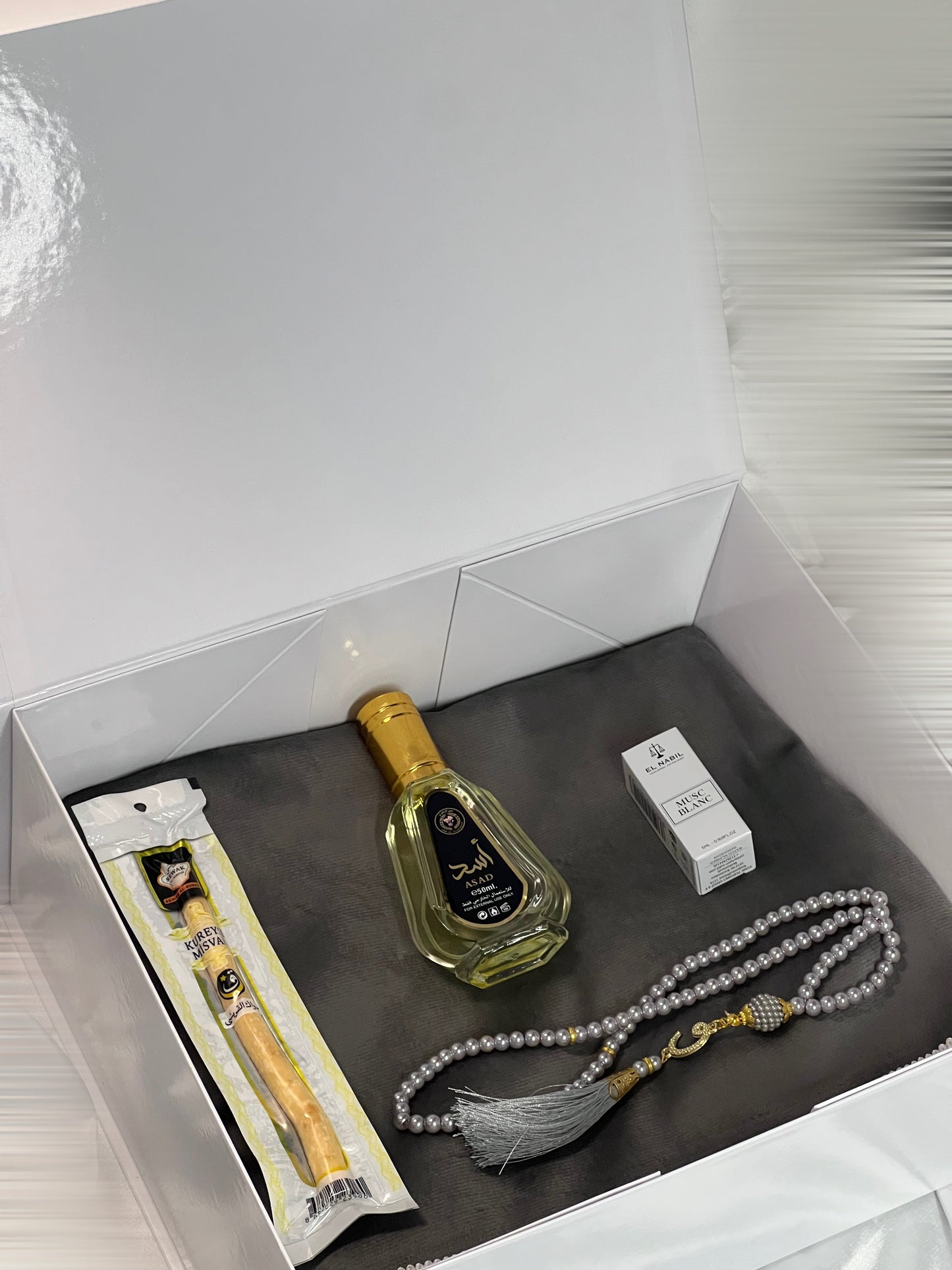 Coffre simple gris personnalisé ✨