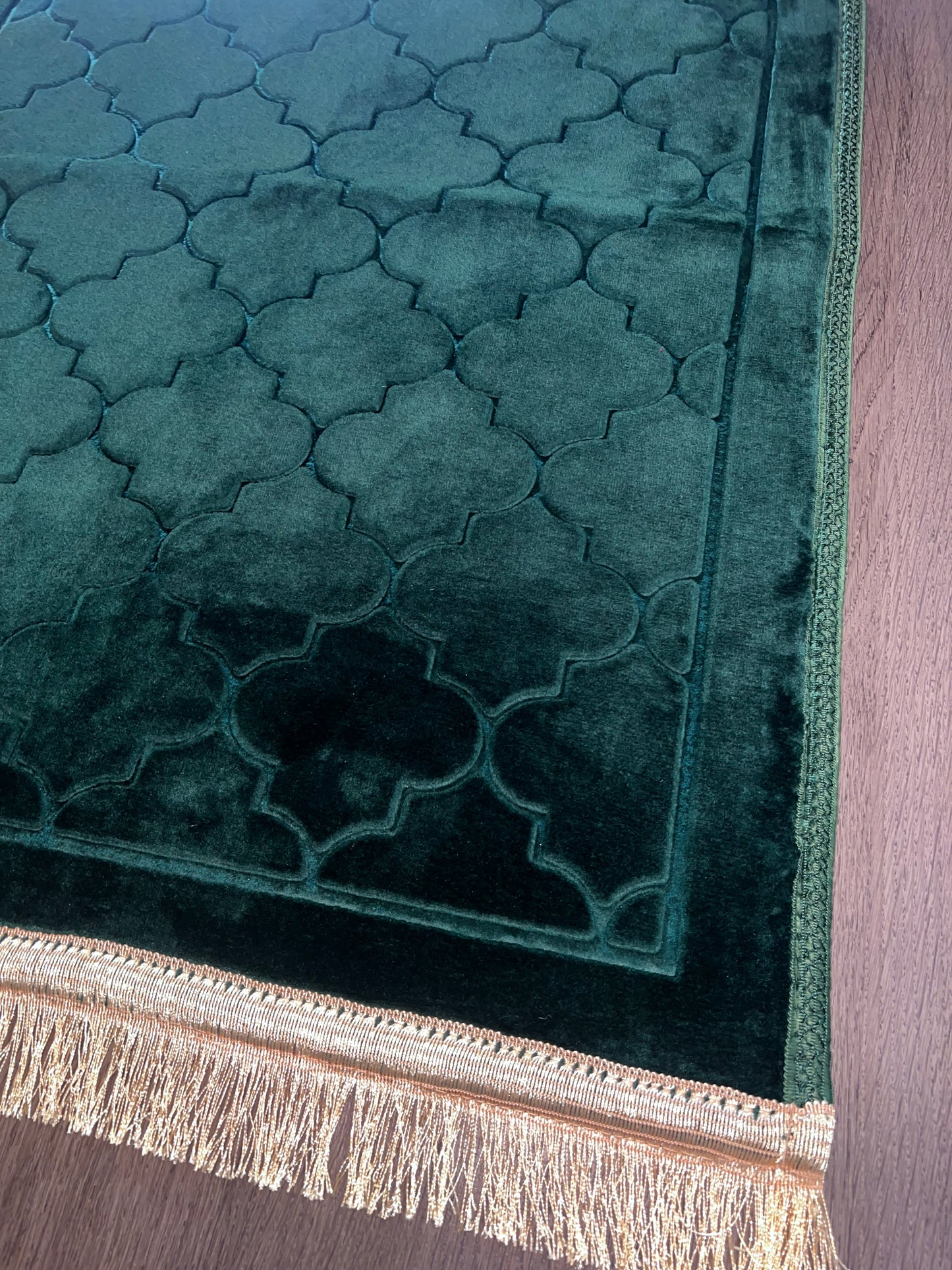 Tapis de prière dôme à personnaliser vert royal 💚