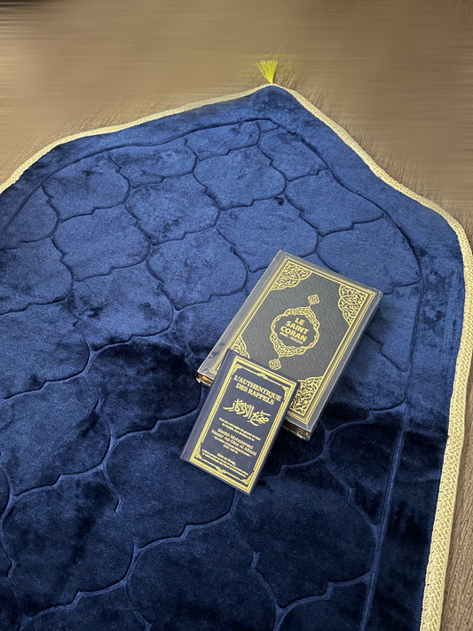 Tapis de prière dôme à personnaliser Bleu roi 💙