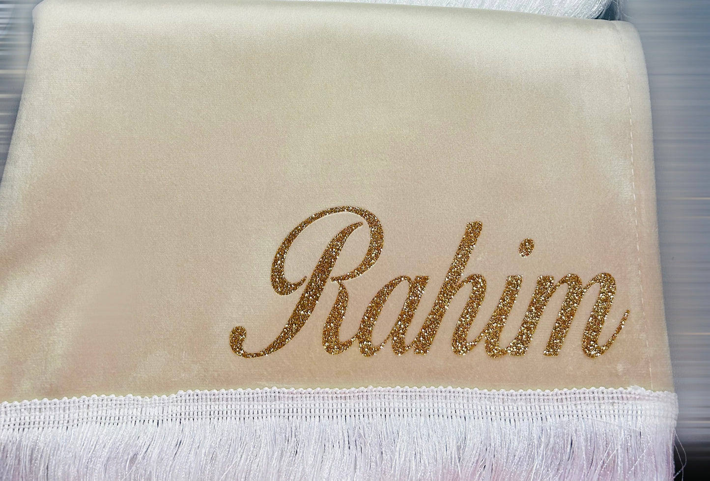 Tapis de prière à personnaliser Beige 💛