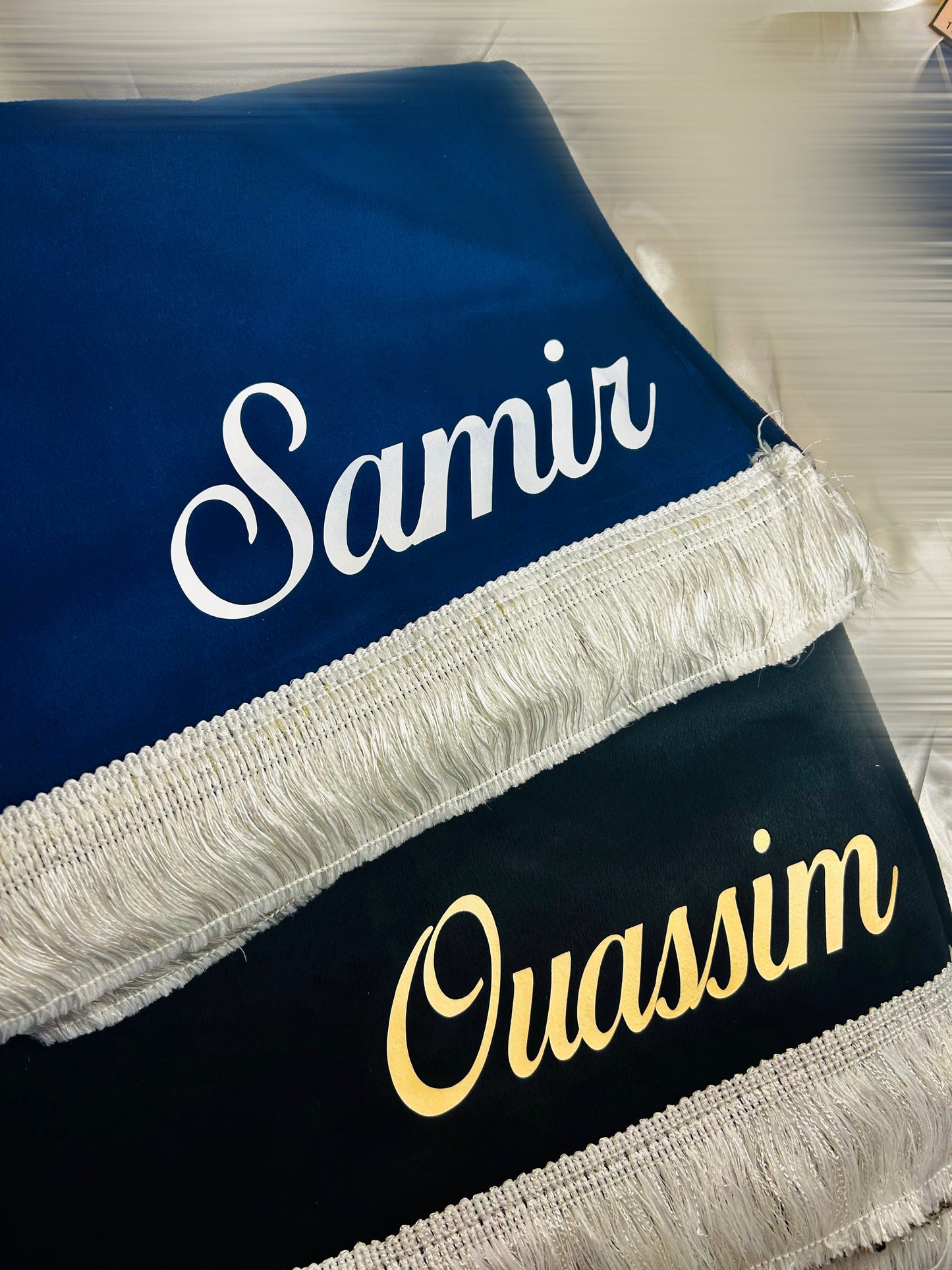 Tapis de prière à personnaliser Bleu 💙