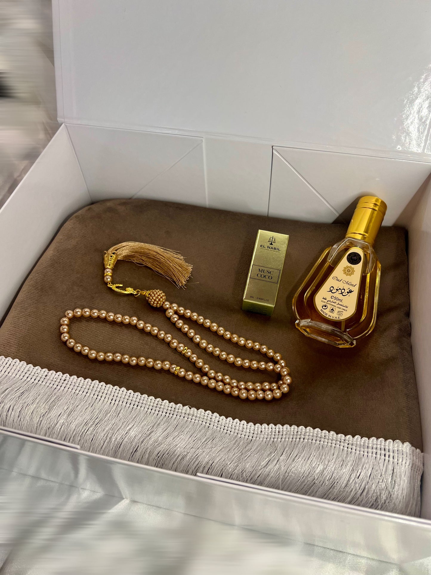 Coffret marron simple personnalisé