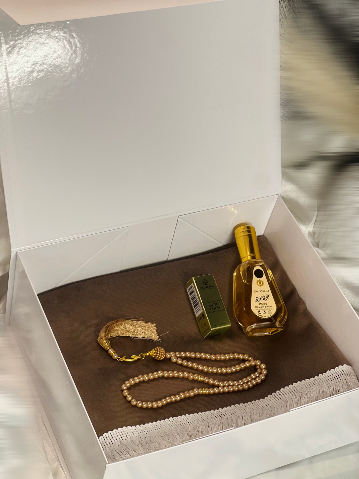 Coffret marron simple personnalisé