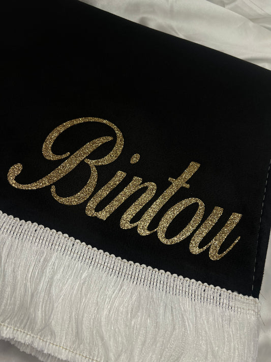 Tapis de prière à personnalisé Noir 🖤
