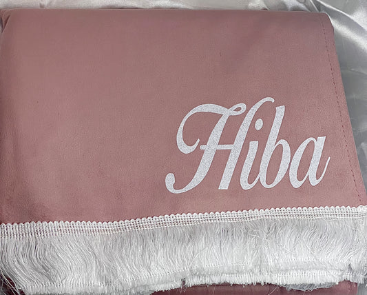 Tapis de prière à personnaliser Rose 💗