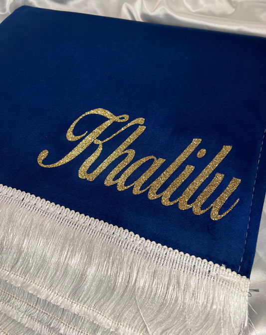 Tapis de prière à personnaliser Bleu 💙
